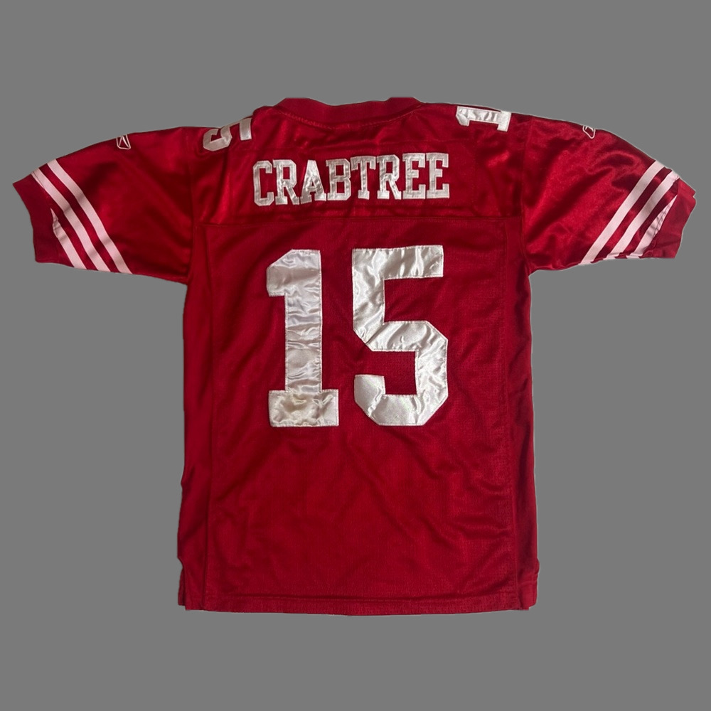 Michael Crabtree San Francisco Forty Niners Reebok OnField Youth Football Jersey